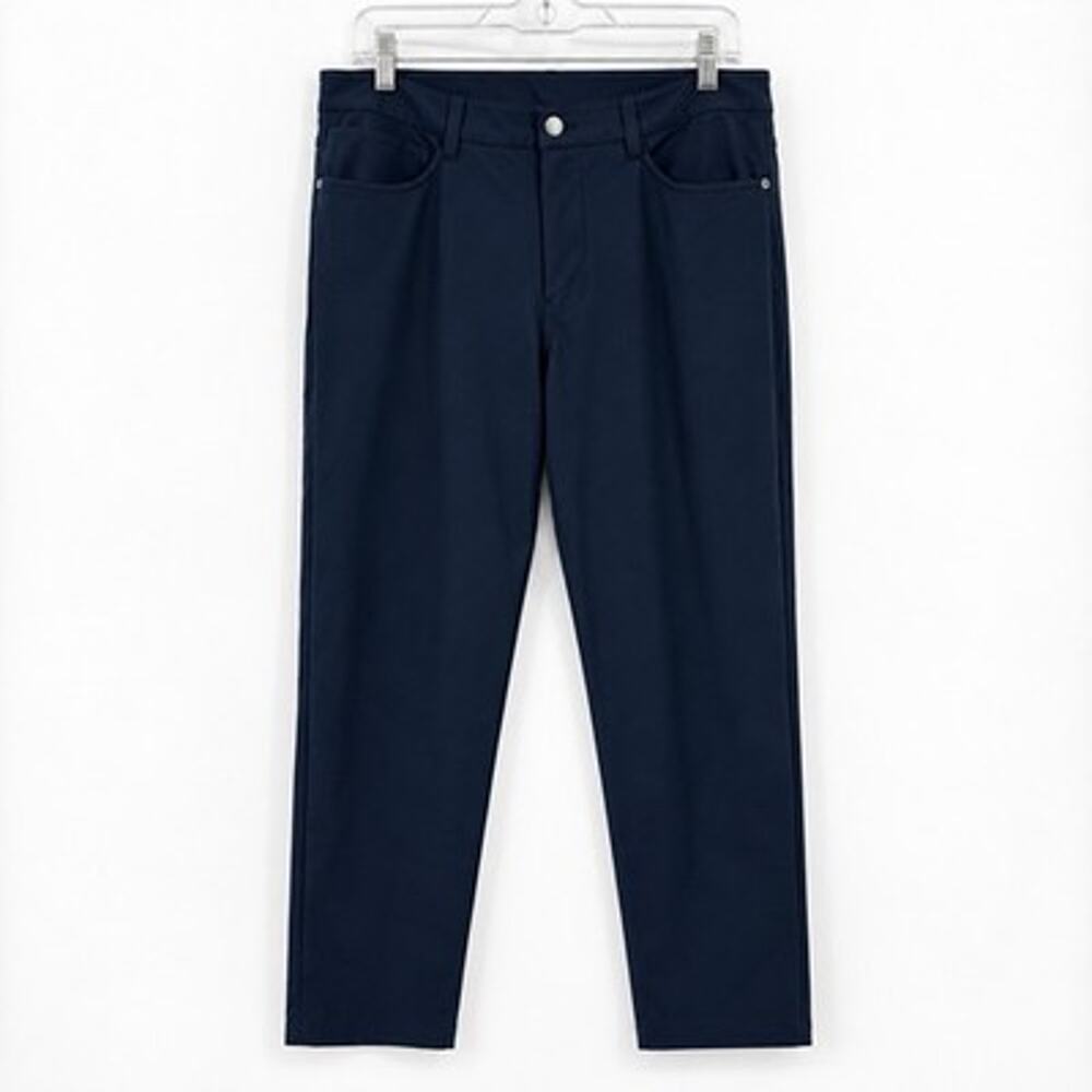 Lululemon ABC Pant Slim Fit 34x28 Navy Blue Warpstreme Mens Tech Trousers